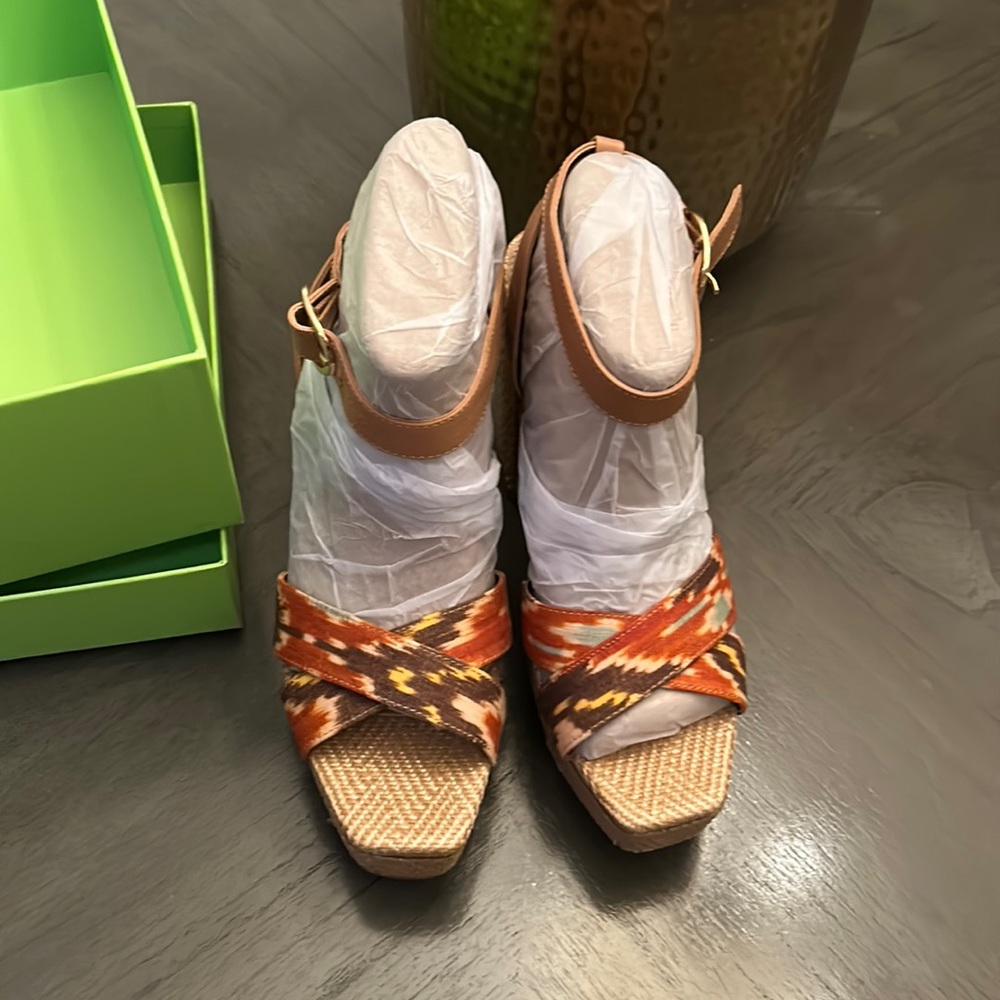 SAM EDELMAN Women's Nolita Raffia Platform Sandals - Picture 7 of 12